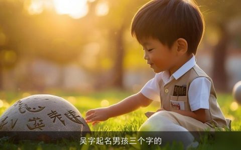 吴字起名男孩三个字的