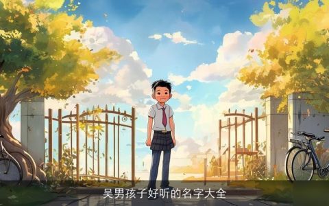吴男孩子好听的名字大全
