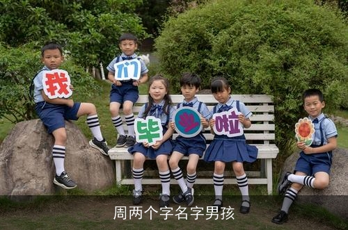 周两个字名字男孩