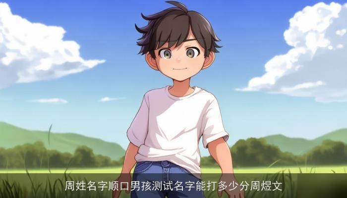 周姓名字顺口男孩测试名字能打多少分周煜文