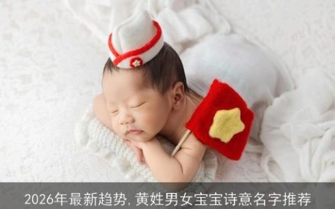 2026年最新趋势,黄姓男女宝宝诗意名字推荐