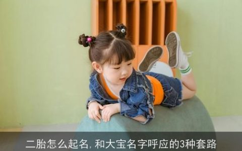 二胎怎么起名,和大宝名字呼应的3种套路
