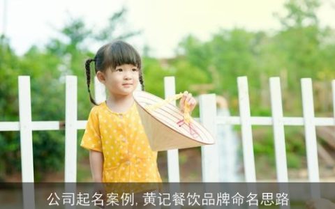 公司起名案例,黄记餐饮品牌命名思路