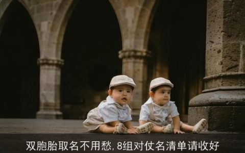 双胞胎取名不用愁,8组对仗名清单请收好