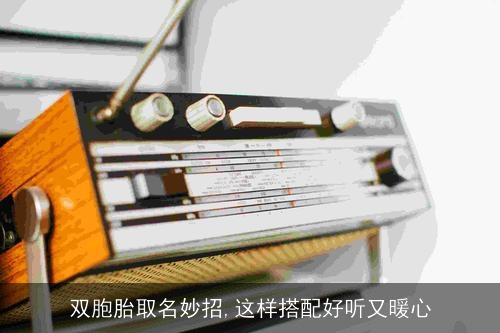 双胞胎取名妙招,这样搭配好听又暖心