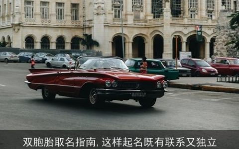 双胞胎取名指南,这样起名既有联系又独立