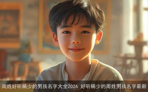 周姓好听稀少的男孩名字大全2026 好听稀少的周姓男孩名字最新