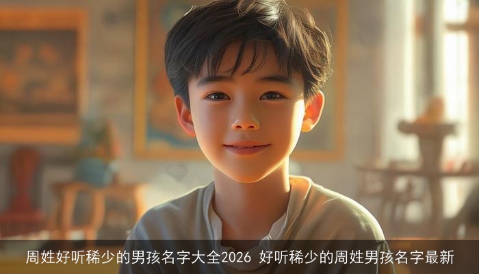 周姓好听稀少的男孩名字大全2026 好听稀少的周姓男孩名字最新
