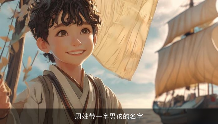 周姓带一字男孩的名字