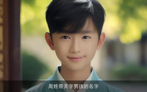 周姓带天字男孩的名字