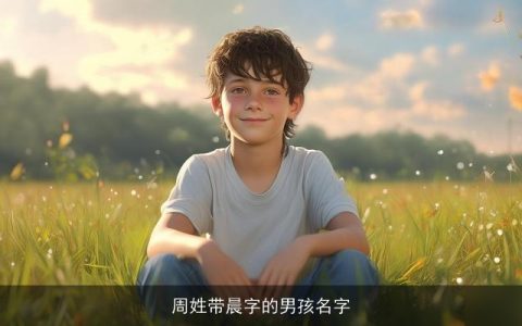 周姓带晨字的男孩名字