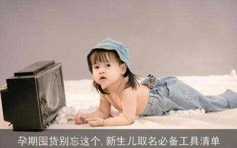 孕期囤货别忘这个,新生儿取名必备工具清单
