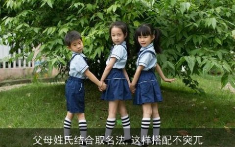 父母姓氏结合取名法,这样搭配不突兀
