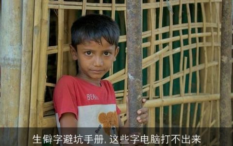 生僻字避坑手册,这些字电脑打不出来