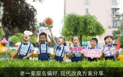 老一辈取名偏好,现代改良方案分享