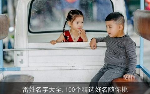 雷姓名字大全,100个精选好名随你挑