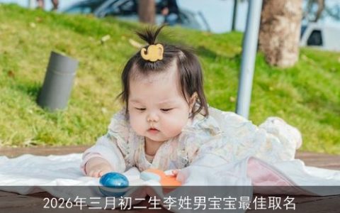 2026年三月初二生李姓男宝宝最佳取名