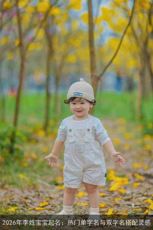 2026年李姓宝宝起名：热门单字名与双字名搭配灵感