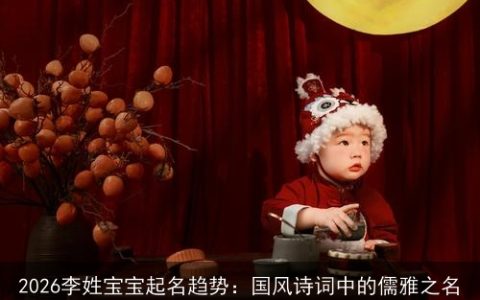 2026李姓宝宝起名趋势：国风诗词中的儒雅之名