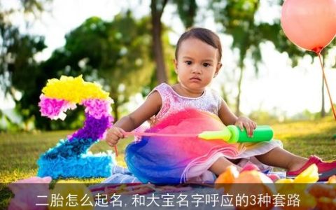 二胎怎么起名,和大宝名字呼应的3种套路