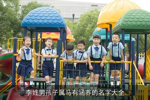 李姓男孩子属马有涵养的名字大全