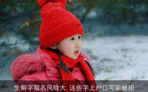 生僻字取名风险大,这些字上户口可能被拒