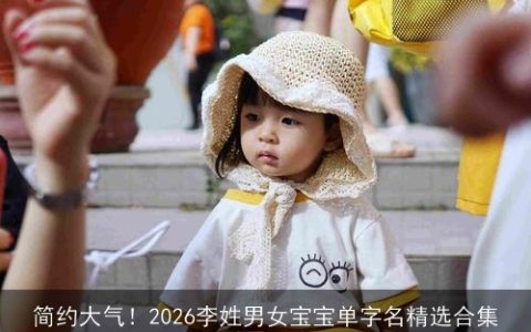 简约大气！2026李姓男女宝宝单字名精选合集