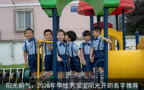 阳光朝气：2026年李姓男宝宝阳光开朗名字推荐